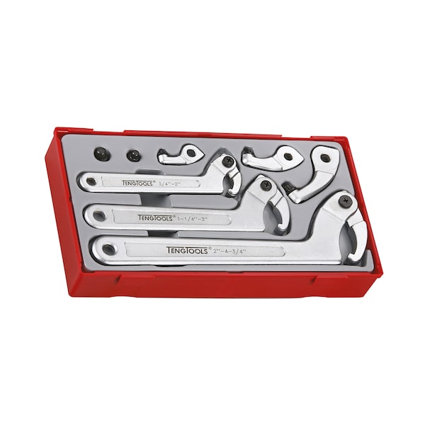 Teng Tools TTHP08 - 8 Piece Hook and Pin Wrench Set TTHP08 - main